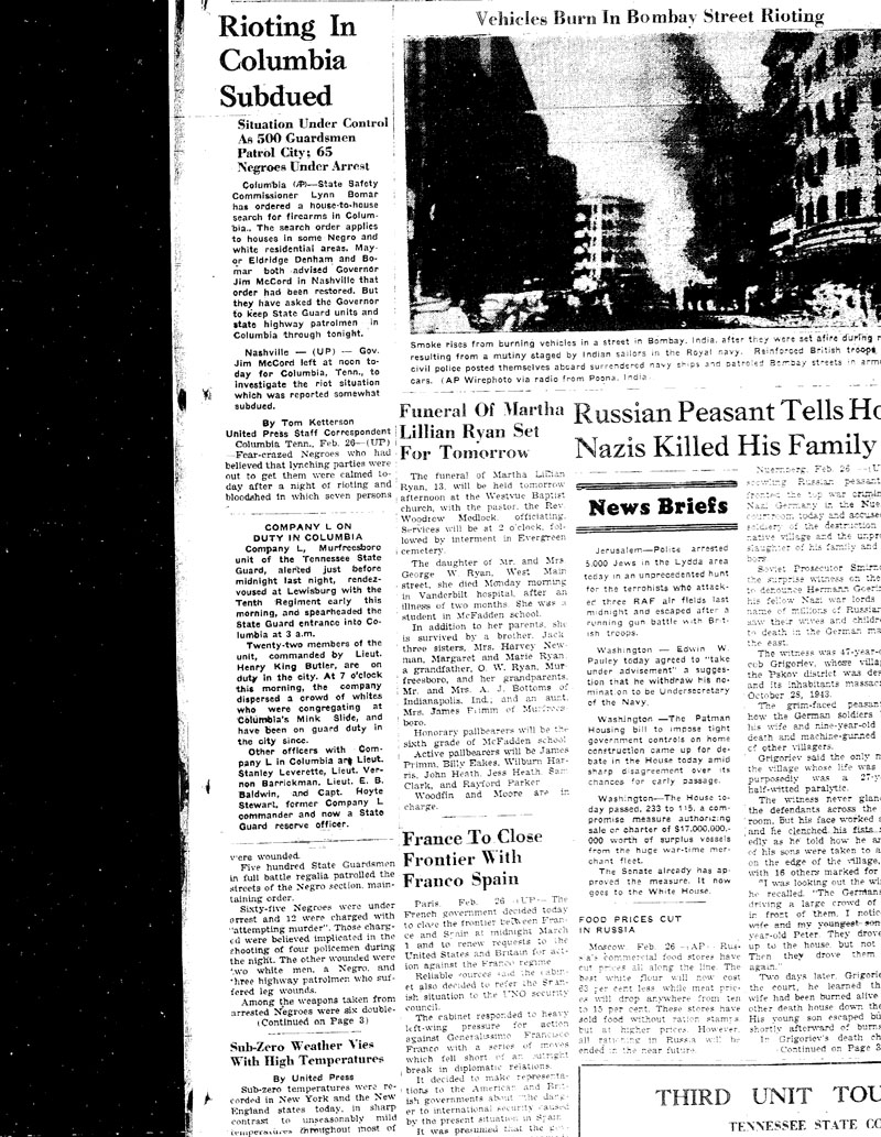 DNJ Page one Feb 27 1946